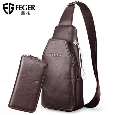 买一送一！！FEGER斐格 腰包单肩...